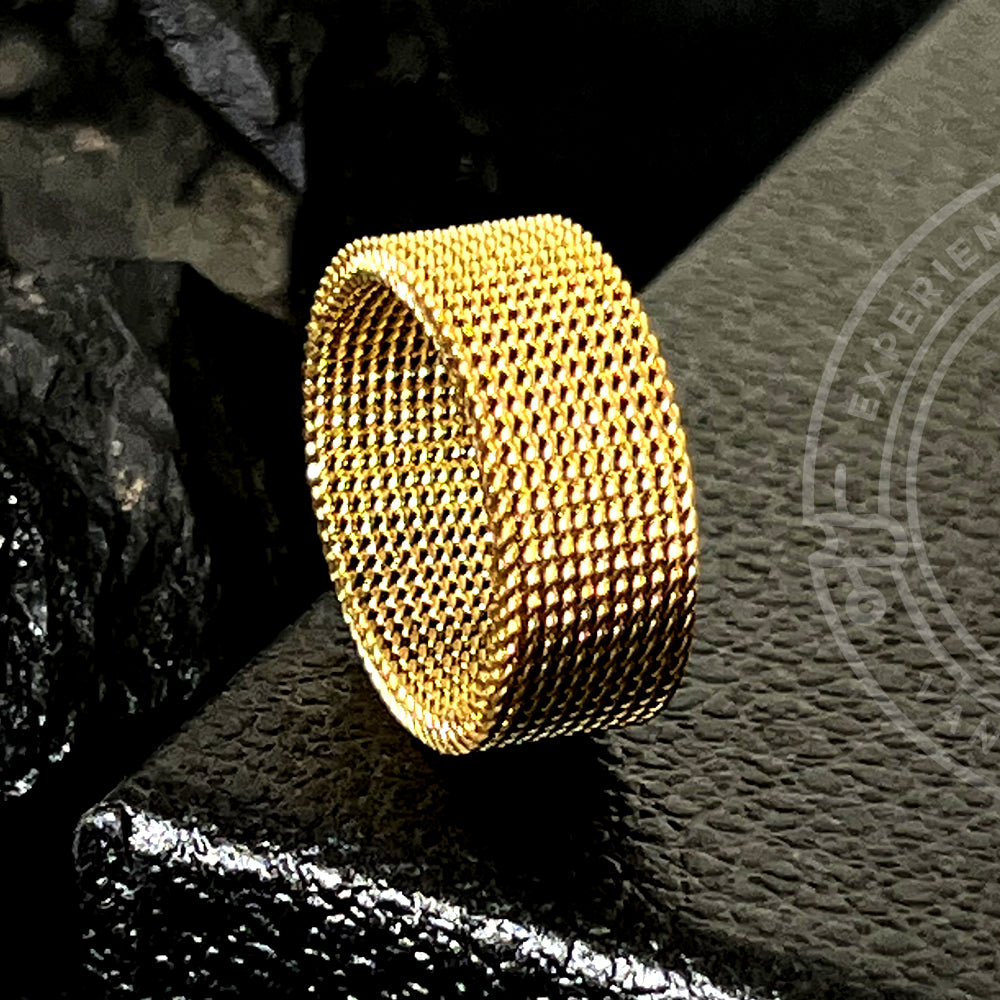 Anillo Golden Grid