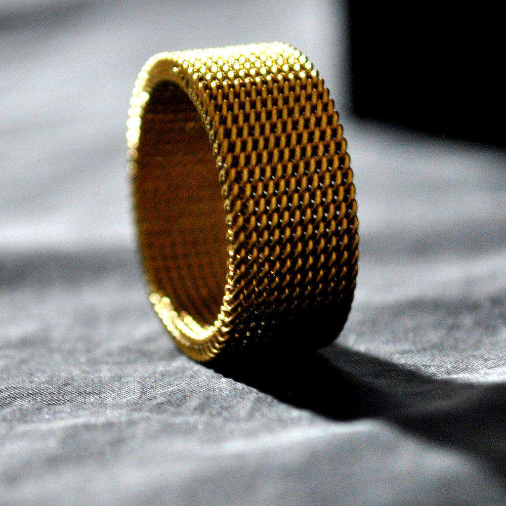 Anillo Golden Grid